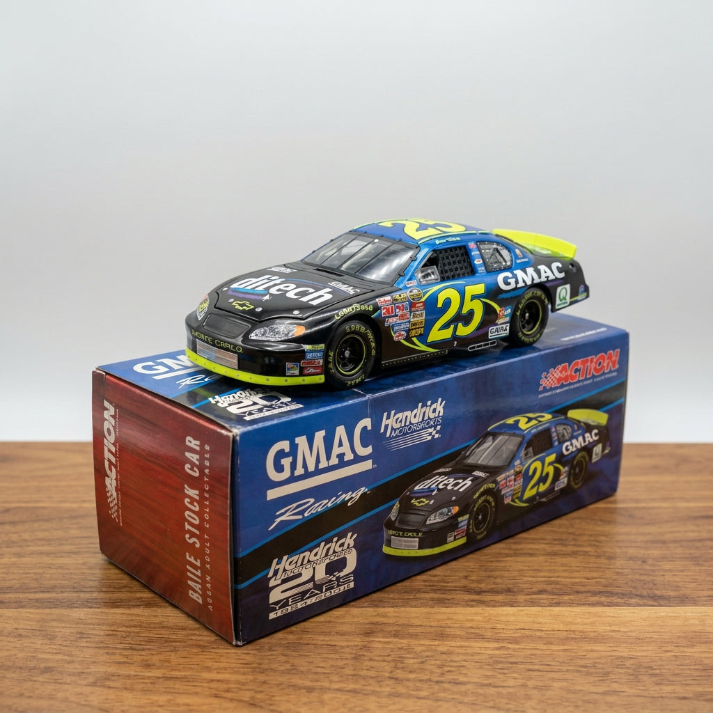 Opposite side view of Brian Vickers No. 25 GMAC diecast