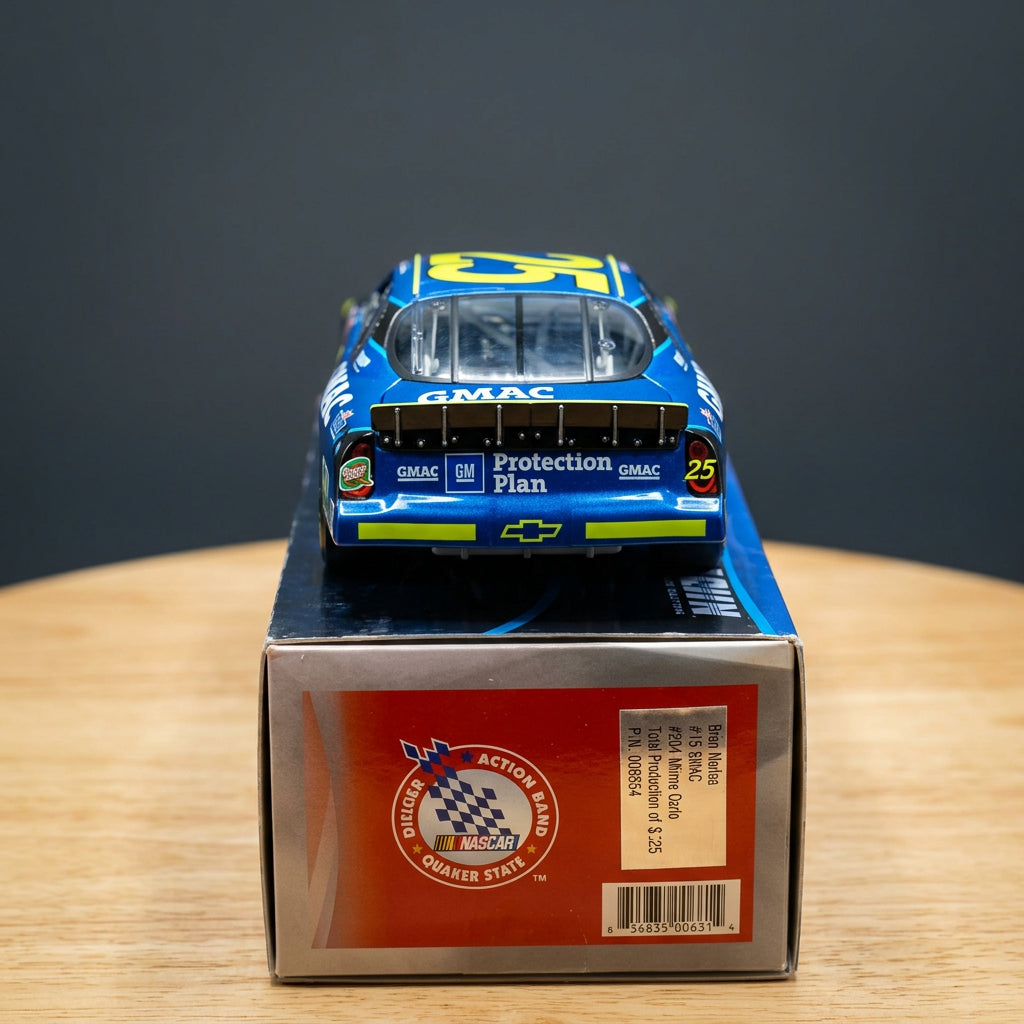 Rear view of Brian Vickers GMAC Monte Carlo diecast