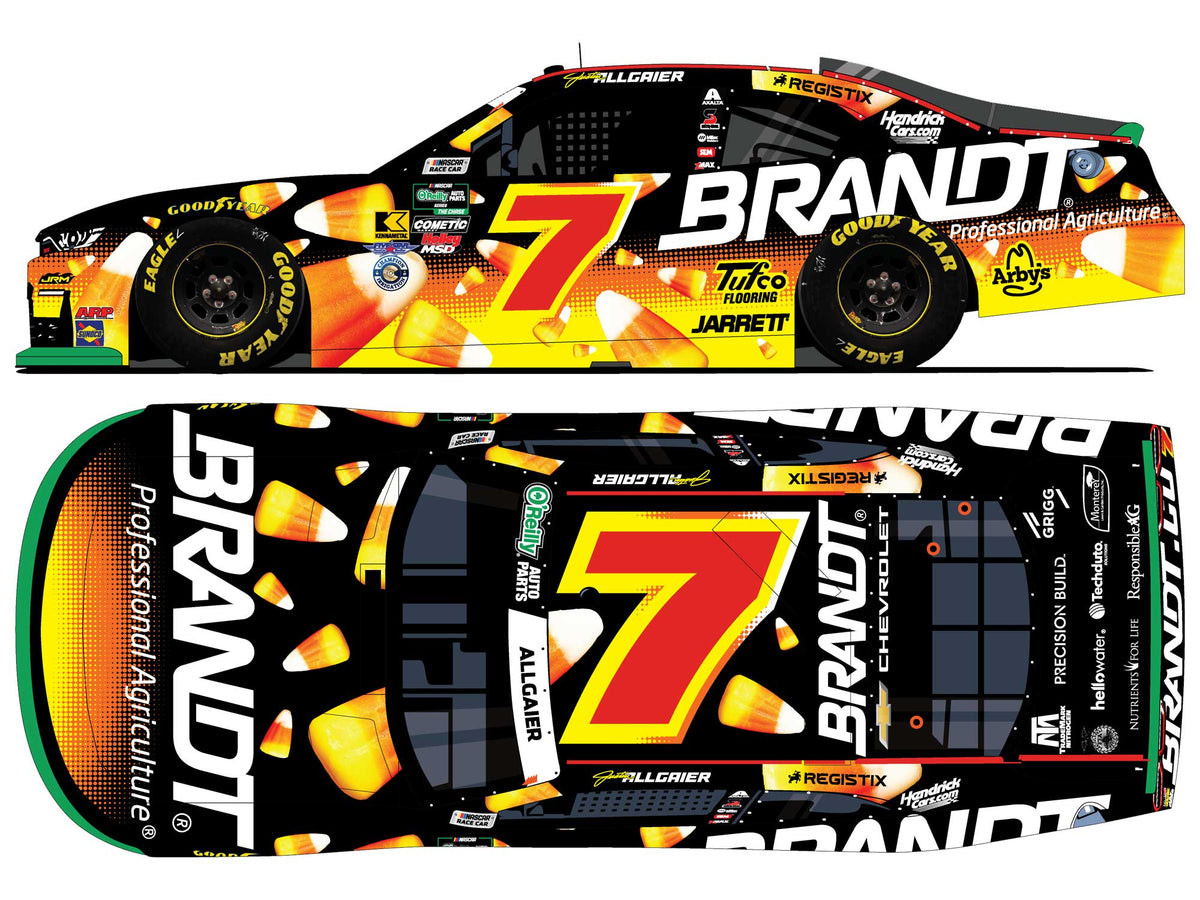 Justin Allgaier No. 7 Brandt Halloween 1:24 Collector Color Chrome