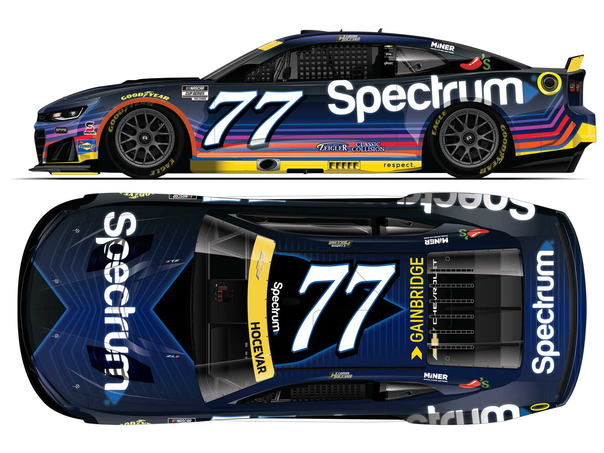 Carson Hocevar No. 77 Spectrum "Dark Mode" 1:64 Hard Top